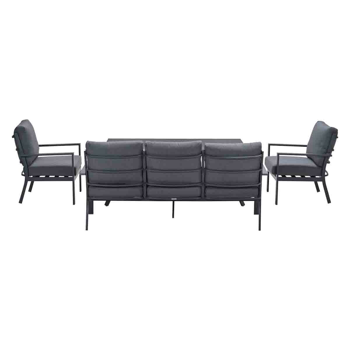 Garden Impressions lounge dining set Senja mystic grey 4-delig stoel-b