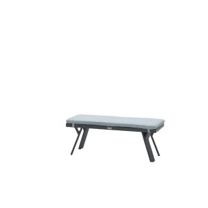 Garden Impressions Sergio bank 110x40xH45 carbon black/ mint grey Garden Impressions Sergio bank 110x40xH45 carbon black/ mint grey