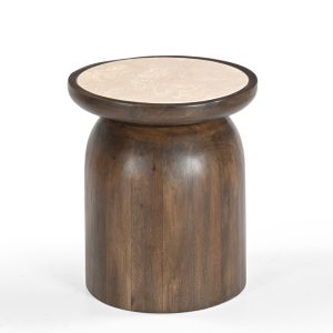Giga Meubel Salontafel Kaja – Rond – Marmer – 38cm