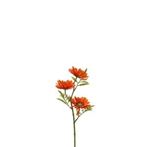 J-Line bloem Madelief – kunststof – oranje – 36 stuks J-Line bloem Madelief – kunststof – oranje – 36 stuks