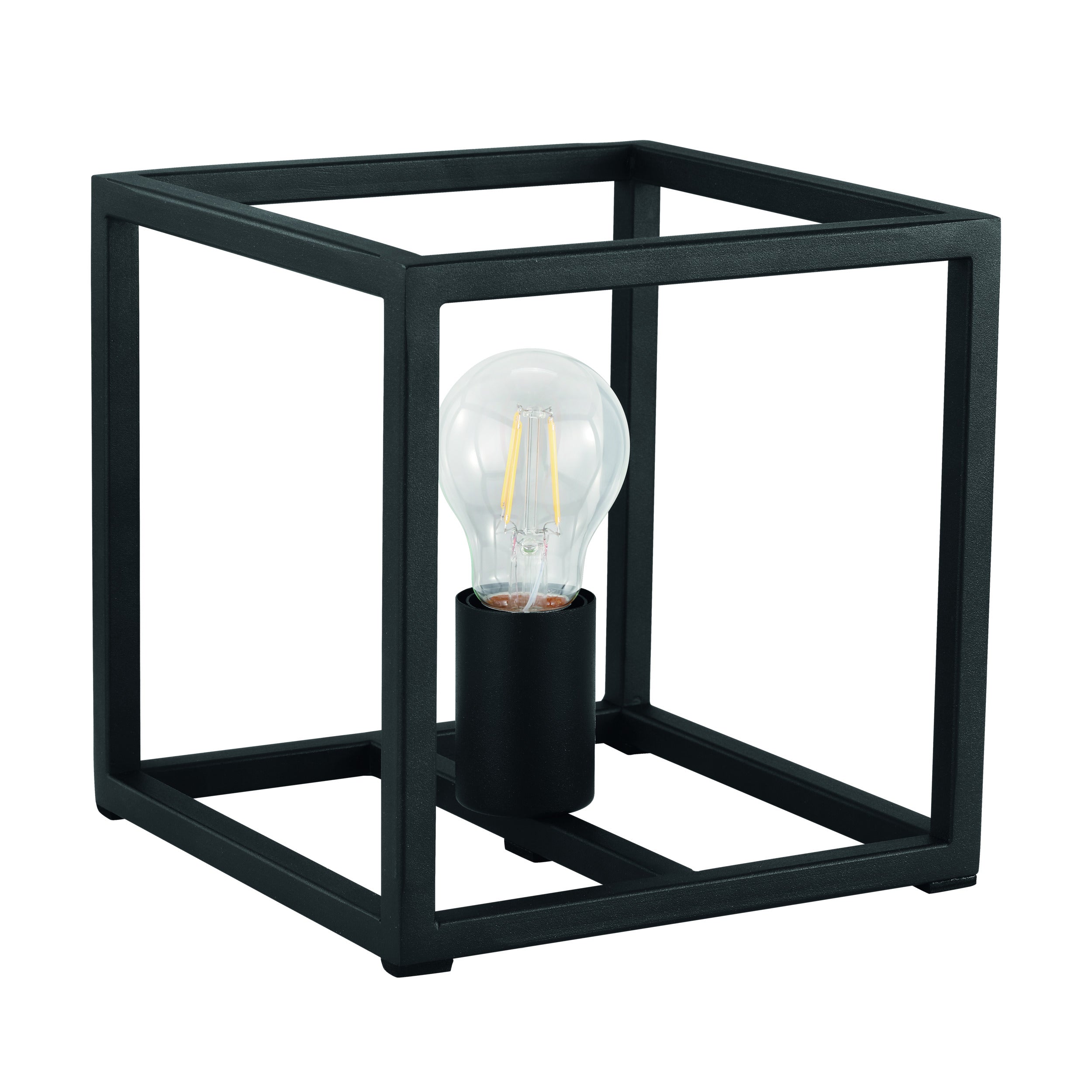 EGLO tafellamp Eldrick - e27(excl.) - industrieel - 20cm - metaal - zw
