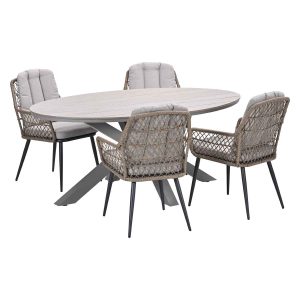 Garden Impressions tuinset Kalibo – Tulli – natural – 180×115 cm – 5-d
