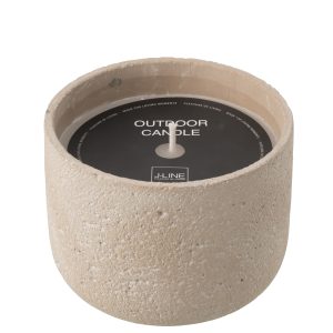 J-Line buitenkaars Rond – lichtbeige – large – 47U