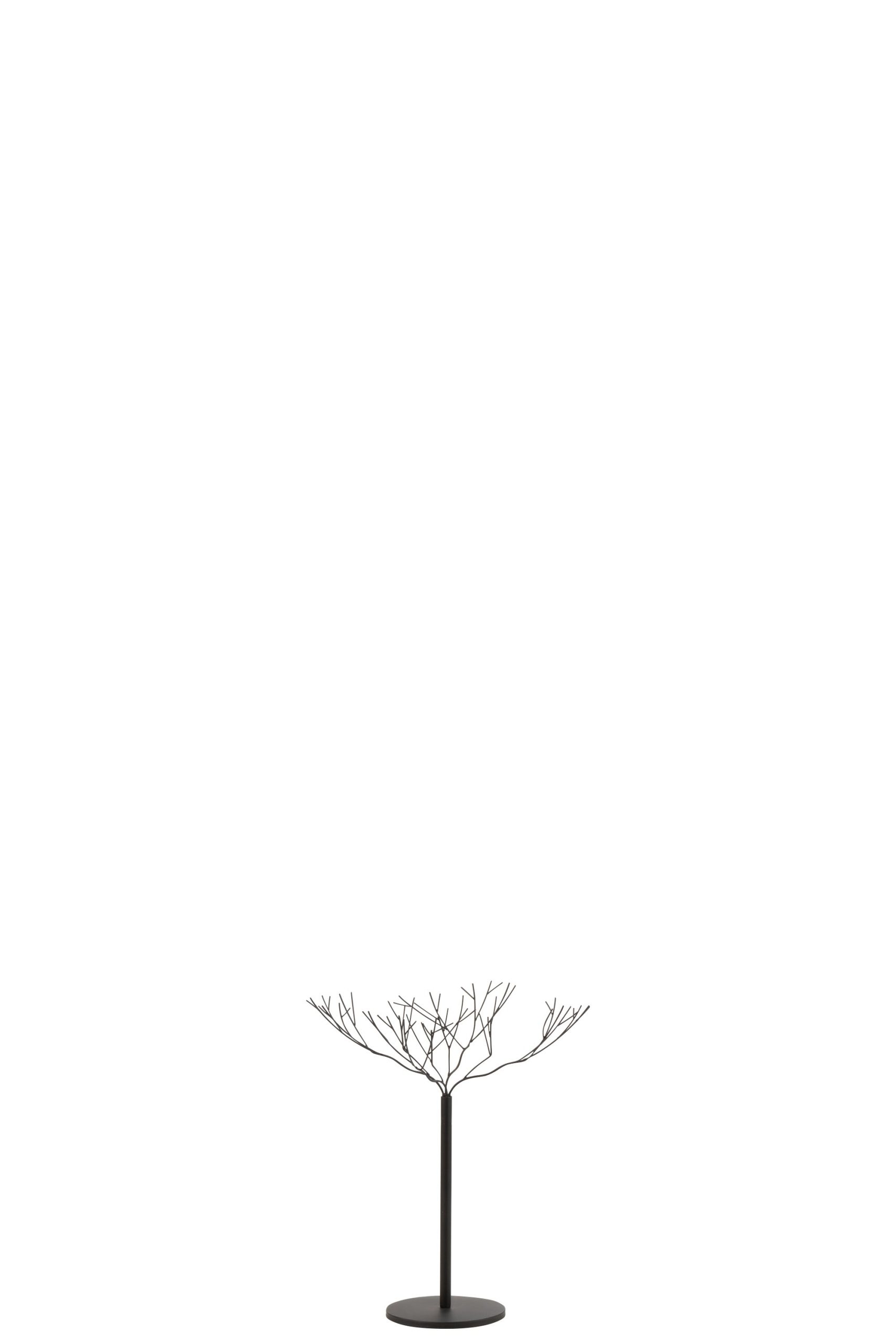 J-Line decoratie Boom - metaal - zwart - small