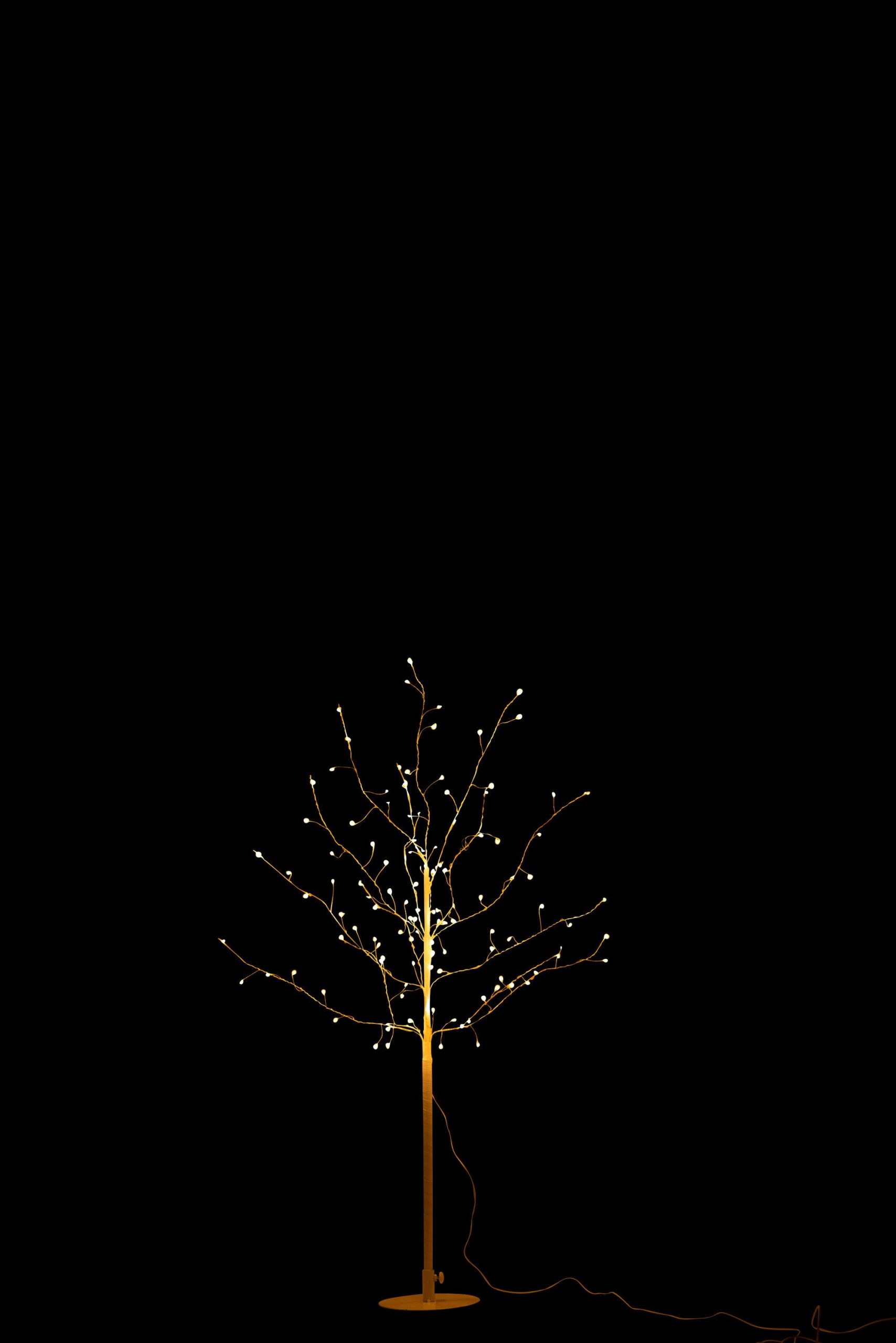 J-Line decoratie boom Kaal - wit - medium - LED