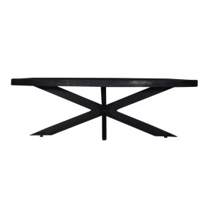 Giga Meubel Salontafel Mansour – Zwart Mangohout – 130x70x40cm