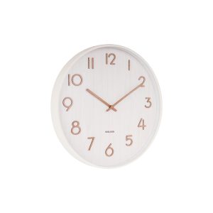Karlsson wandklok Pure – wit – Ø40cm
