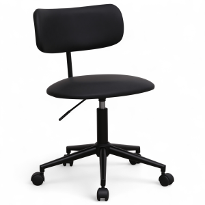 Furnhouse bureaustoel Roxy – Zwart – Kunstleer – 57x56x74