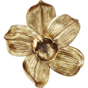Kare Design Wanddecoratie Orchidee goudkleurig 44cm Kare Design Wanddecoratie Orchidee goudkleurig 44cm