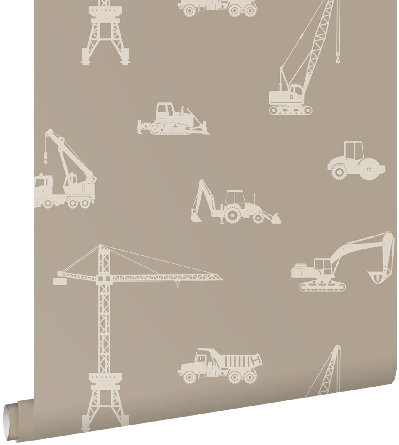 ESTAhome behang voertuigen taupe - 53 cm x 10.05 m - 139970