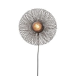 GOOD&MOJO wandlamp Cango – zwart – Ø40cm