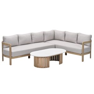 Garden Impressions Loungeset Sirocco 3-delig rechts – acacia – grey sa