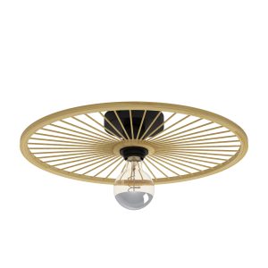 EGLO plafondlamp Leominster – e27 – ø 45 cm – zwart/hout EGLO plafondlamp Leominster – e27 – ø 45 cm – zwart/hout