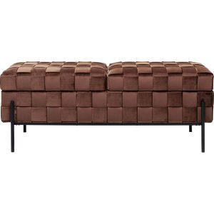 Kare Design Opbergbank Weave bruin Kare Design Opbergbank Weave bruin