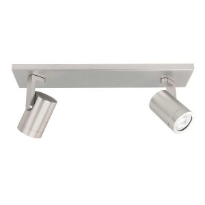Highlight spot HALO – 2 lichts – 40 x 15 cm – mat-chroom