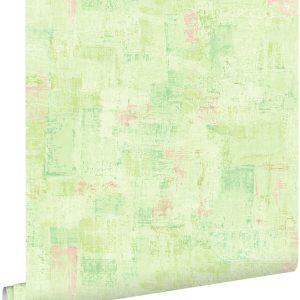 ESTAhome behang schilderachtige structuur groen – 50 x 900 cm – 131844