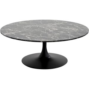 Kare Design Salontafel Schickeria marmerprint zwart Ø110cm Kare Design Salontafel Schickeria marmerprint zwart Ø110cm