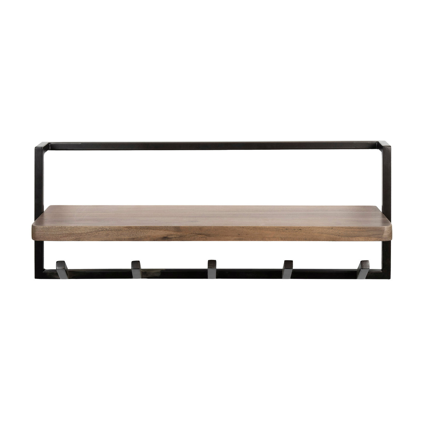 Giga Meubel Kapstok Air Solid - Bruin Hout - 6 Haken - 85x25x32cm