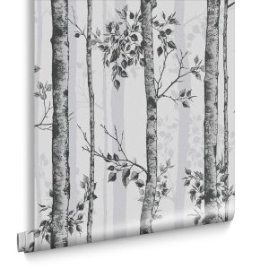 Graham & Brown Vliesbehang – Albero – Zwart/Wit – 10mx52cm