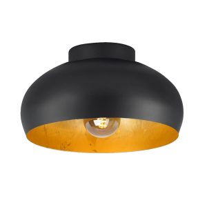EGLO plafondlamp Mogano 2 – e27 – ø28 cm – zwart/bladgoud EGLO plafondlamp Mogano 2 – e27 – ø28 cm – zwart/bladgoud