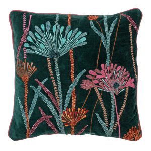 YVETTE | sierkussen 45×45 cm | Mountain View | groen | multicolor | Ho