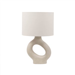 HOME DELUXE Grote Tafellamp Asymmetrisch LOLA – Beige