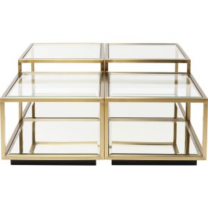 Kare Design Salontafel Luigi goud (4/Set) Kare Design Salontafel Luigi goud (4/Set)