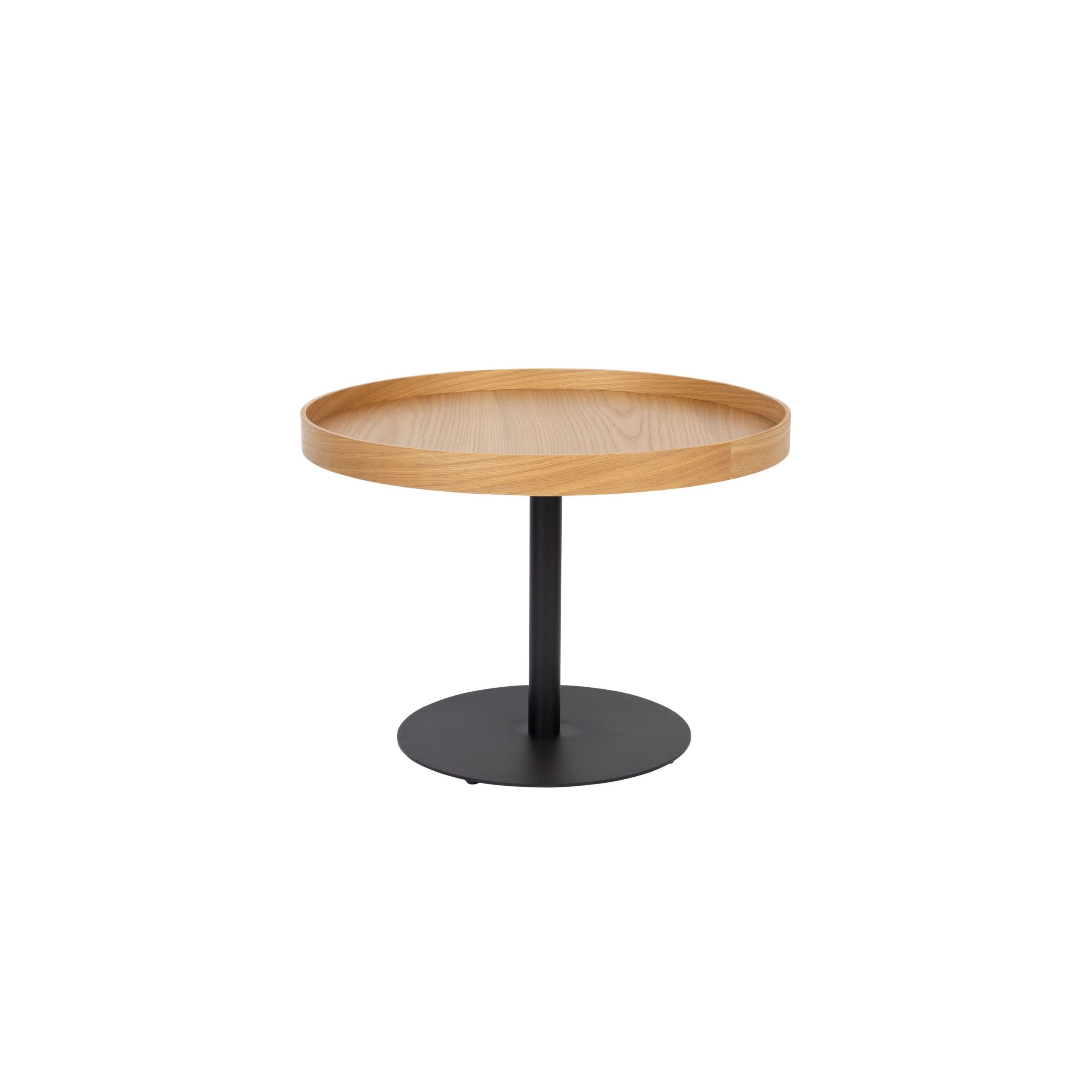 Housecraft Living Yuri Bijzettafel Rond 56x56 cm Hout Eiken - Bruin