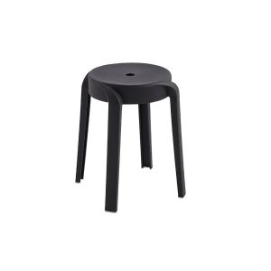 Home Deluxe | Kruk NIVO – Zwart, set van 6 | Stapelbaar