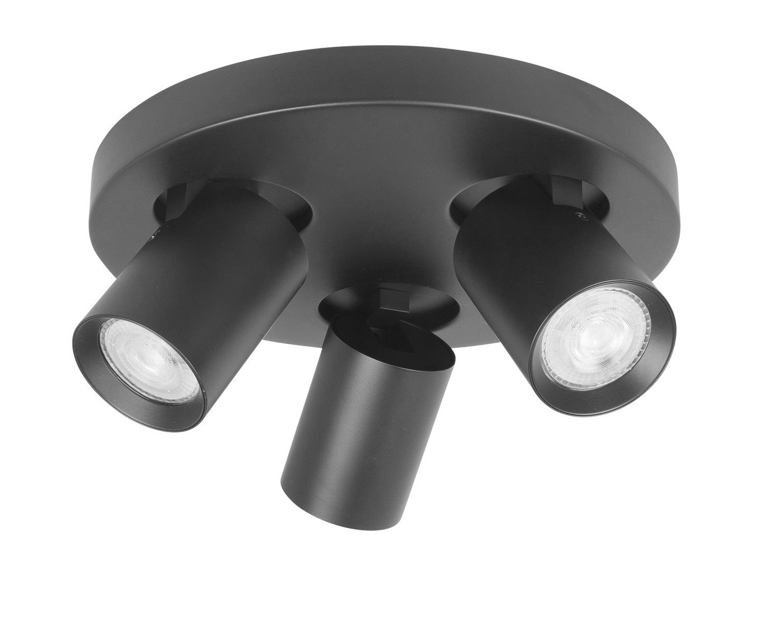 Highlight spot Oliver - 3 lichts - 25 x 13 cm - zwart