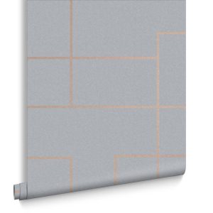Graham & Brown Vliesbehang – Primo Grey – 10mx52cm