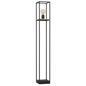 EGLO vloerlamp Libertad – e27 – 128,5 cm – zwart/bruin