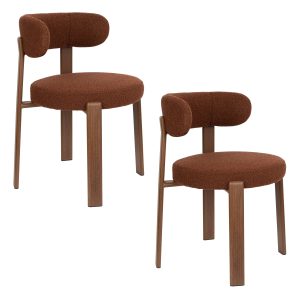 Housecraft Living Robyn Eetkamerstoelen Bruin – Set van 2