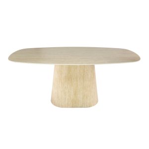 Giga Meubel Eettafel Centro – Deens Ovaal Keramiek Travertin – 180x90x Giga Meubel Eettafel Centro – Deens Ovaal Keramiek Travertin – 180x90x