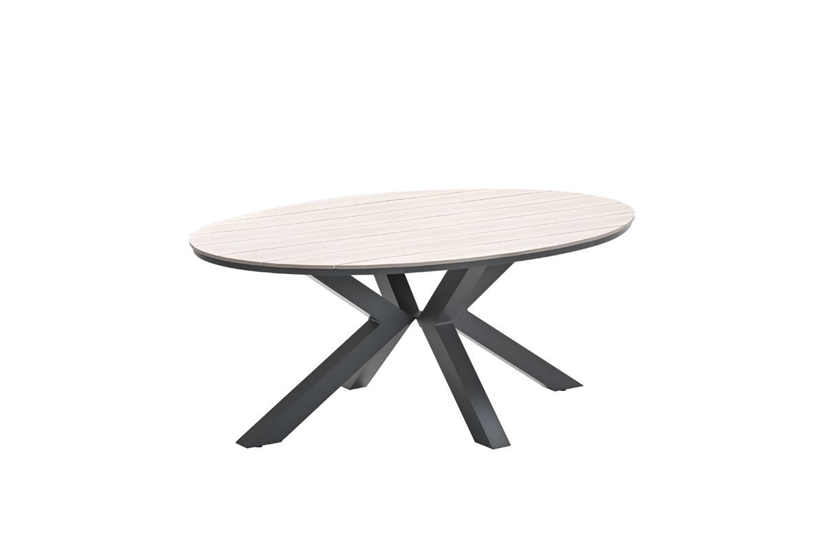 Garden Impressions Edison tuintafel - ovaal - 180 cm - light teak Viro