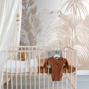 ESTAhome fotobehang jungle-motief beige – 300 x 279 cm – 159062 ESTAhome fotobehang jungle-motief beige – 300 x 279 cm – 159062
