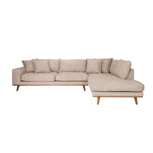 Housecraft Living Hagen 4,5 zitsbank/ hoekbank Rechts Bruin