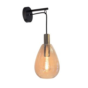 Freelight wandlamp Dorato – 1 lichts – 30 x 60 cm – zwart goud Freelight wandlamp Dorato – 1 lichts – 30 x 60 cm – zwart goud