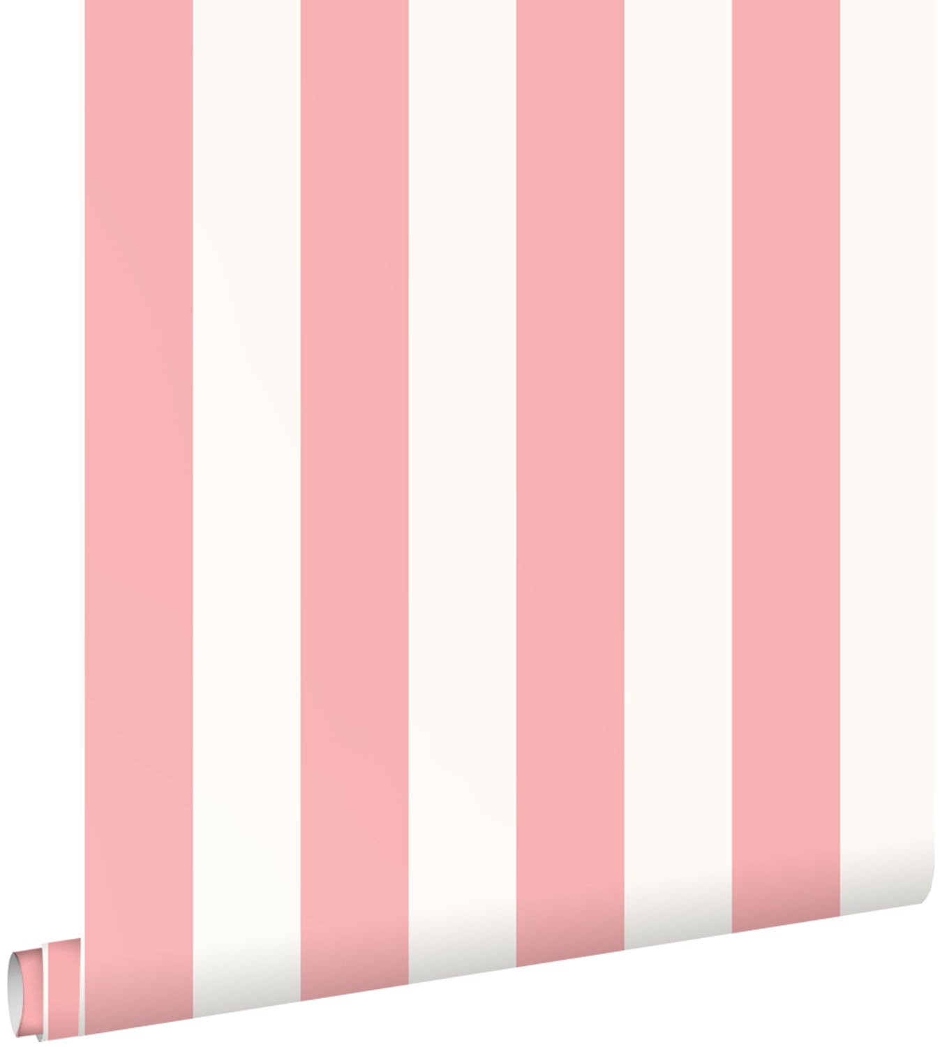 ESTAhome behang strepen licht roze en wit - 53 cm x 10.05 m - 139906