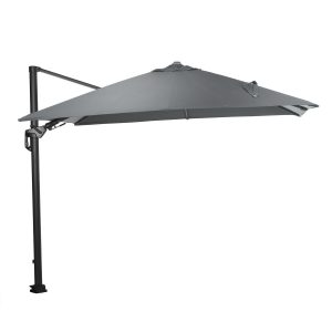 Garden Impressions zweefparasol Lumen LED donker grijs doek – 300×300 Garden Impressions zweefparasol Lumen LED donker grijs doek – 300×300