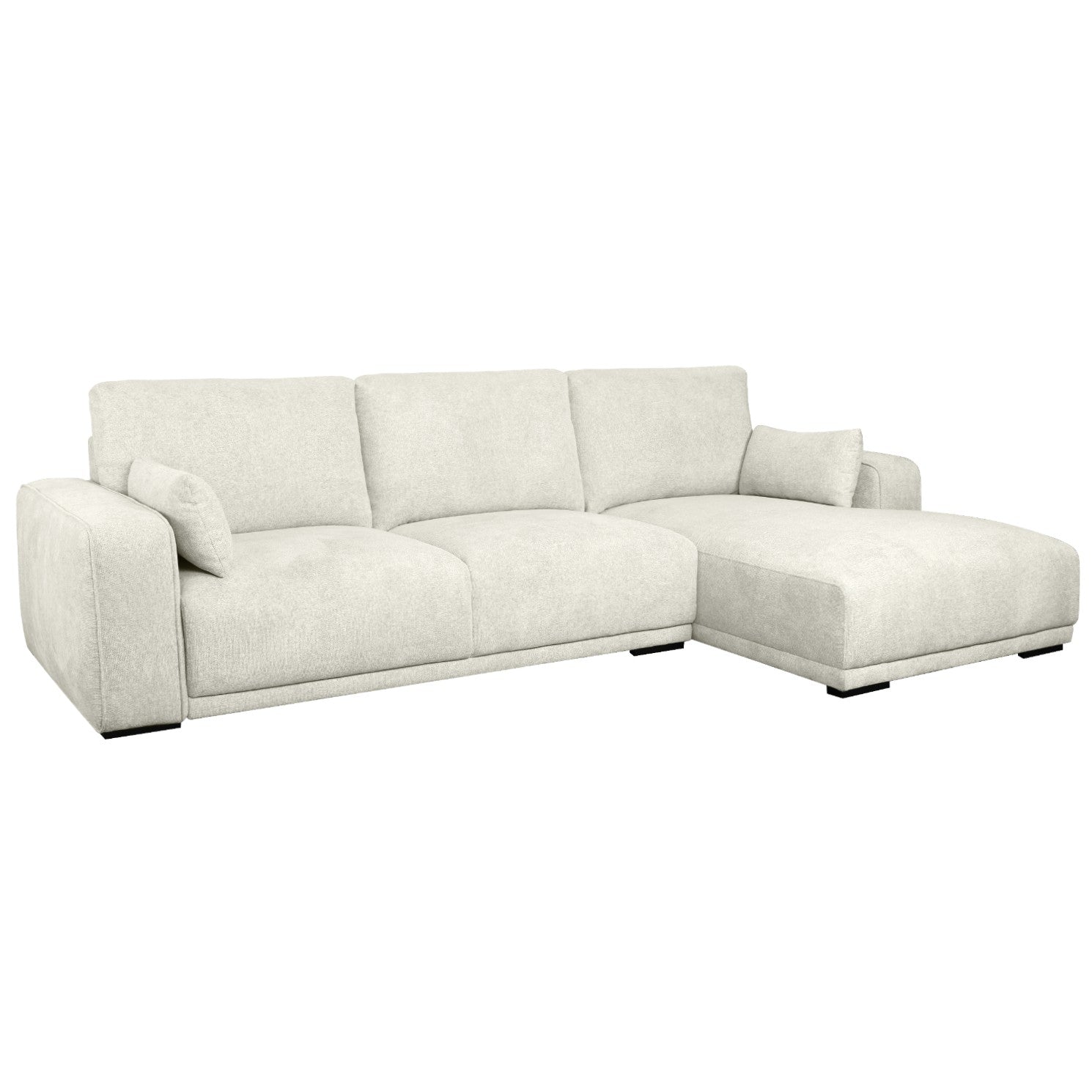 Furnhouse chaise longue bank rechts California - Crème wit - Stof - 10