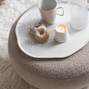 J-Line plateau Rond – dienblad – metaal – wit – small J-Line plateau Rond – dienblad – metaal – wit – small