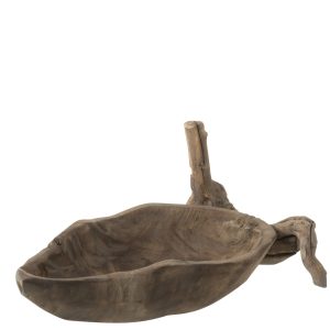 J-Line decoratie Schaal – hout – naturel