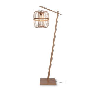 GOOD&MOJO vloerlamp Hokkaido – bruin – Ø35cm
