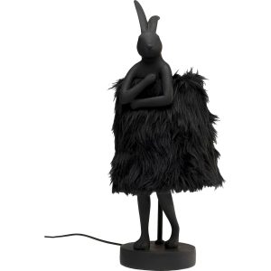 Kare Design tafellamp Animal Fluff – konijn – 50cm – zwart