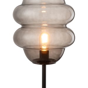 J-Line tafellamp Honinglepel – glas – grijs