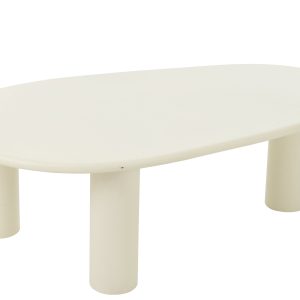 J-Line bijzettafel Bali – hout – wit – large J-Line bijzettafel Bali – hout – wit – large