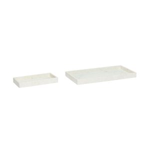 Hübsch bladen Grand – marmer – 30x15xh2cm, 50x25xh4 Hübsch bladen Grand – marmer – 30x15xh2cm, 50x25xh4