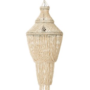J-Line lampenkap Daisy – steen/schelpen – naturel