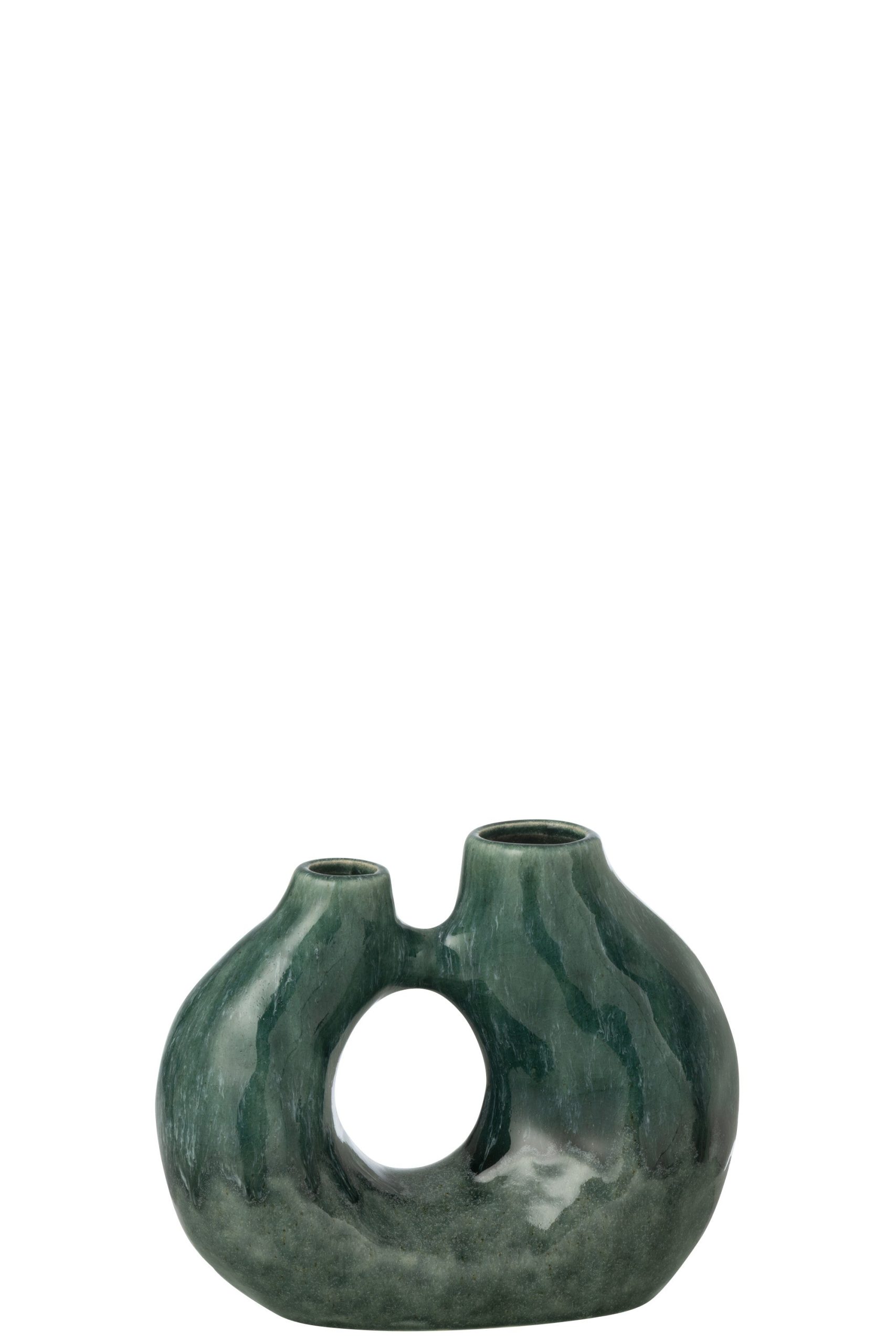 J-Line vaas Jeanne - steengoed - groen - small